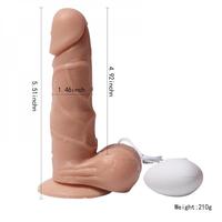 Shequ Vibrating Rotating Dildo 5.5'' Dönebilen Hareketli 14 cm Realistik Penis