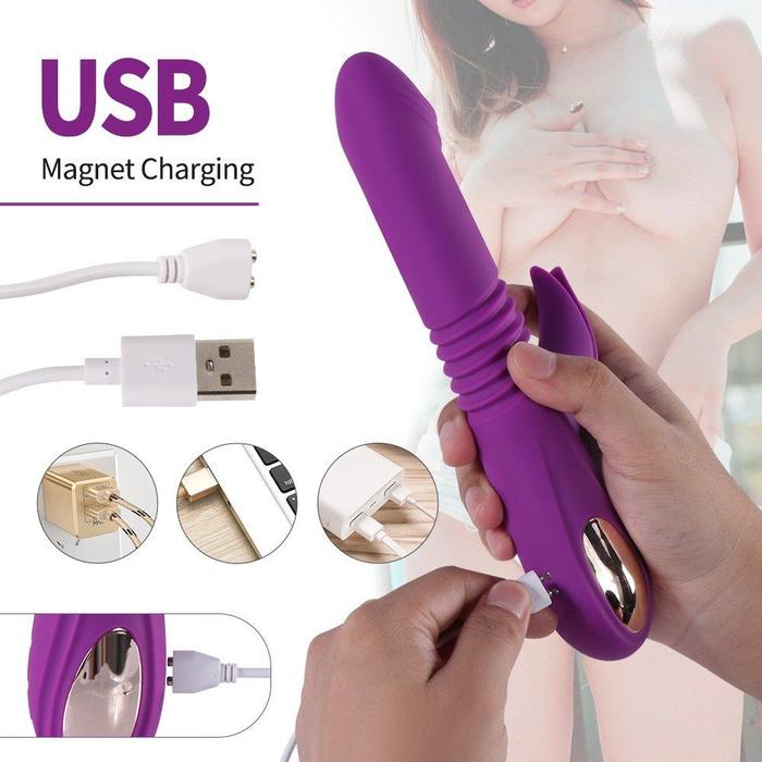 Shequ Wythe İleri Geri ve Klitoral Dil Hareketli Rabbit Vibratör SQ-V10113