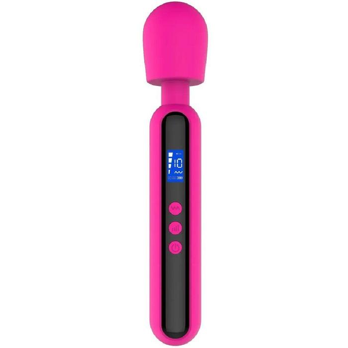 Sexual World Shumix Oem Ultra Güçlü Slike Silikon Masaj Wand Vibratör-Pink