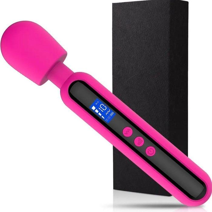 Sexual World Shumix Oem Ultra Güçlü Slike Silikon Masaj Wand Vibratör-Pink
