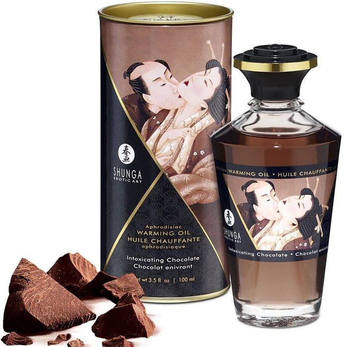 Shunga Aphrodisiac Warming Oil Chocolate Çikolata Aromalı Masaj Yağı 100 Ml.