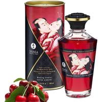 Shunga Aprodisiac Warming Oil Cherry 100 Ml Isıtmalı Masaj Yağı