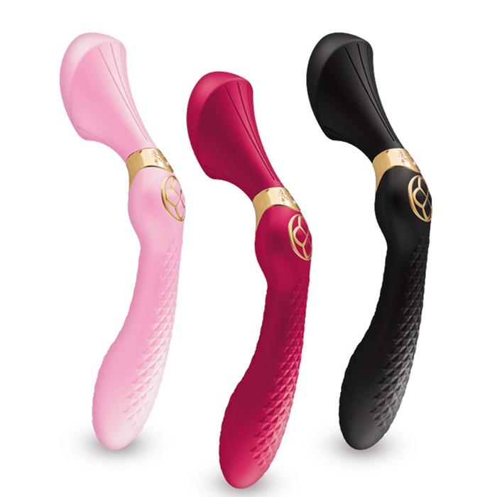 Shunga Zoa İntimate Massager Masaj Wand Vibrator-Rose