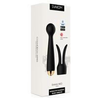 Svakom Emma Neo Interactive App Enabled Warming Wand Vibrator With Rabbit Ears