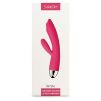 Svakom Trysta Dual-Motor Targeted Rolling-Bead Rabbit Vibrator Pink