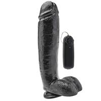 ToyJoy Get Real 10 İnch Vibrating Dildo Black Titreşimli Realistik Penis