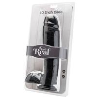 ToyJoy Get Real 10 İnch Vibrating Dildo Black Titreşimli Realistik Penis