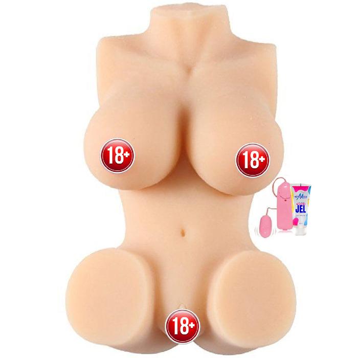 Xise Annika Silicone Body Hip Ass Vibration Realistik Vücut Masturbator ve Jel