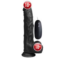 Xise Captains Sword Vibrating Dildo Black 22.5 cm Titreşimli Realistik Penis XS-WBC10005-V