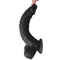 Xise Captains Sword Vibrating Dildo Black 22.5 cm Titreşimli Realistik Penis XS-WBC10005-V