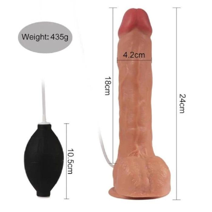 Xise Dildo Series Shoufei Squirting With Balls Boşalabilir Penis XS-WBC10050-İNF