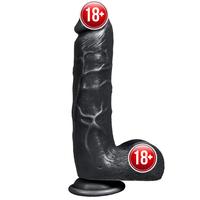 Xise Dildo Series Adam Rubber Black 21 cm Realistik Penis XS-WBC10012