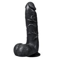 Xise Dildo Series Adam Rubber Black 21 cm Realistik Penis XS-WBC10012