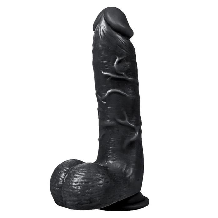 Xise Dildo Series Adam Rubber Black 21 cm Realistik Penis XS-WBC10012