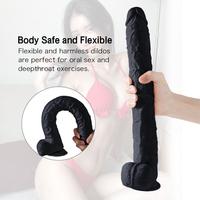 Xise Dildo Series Huoer Black Flexible 29 cm Realistik Büyük Penis XS-WBC10068