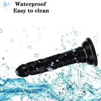 Xise Dildo Series Jelly Black 14.5 cm Anal ve Vajinal Realistik Penis