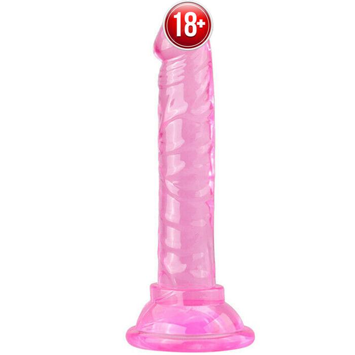 Sexual World Jelly Silicone 14.5 cm Anal ve Vajinal Realistik Penis-Pink