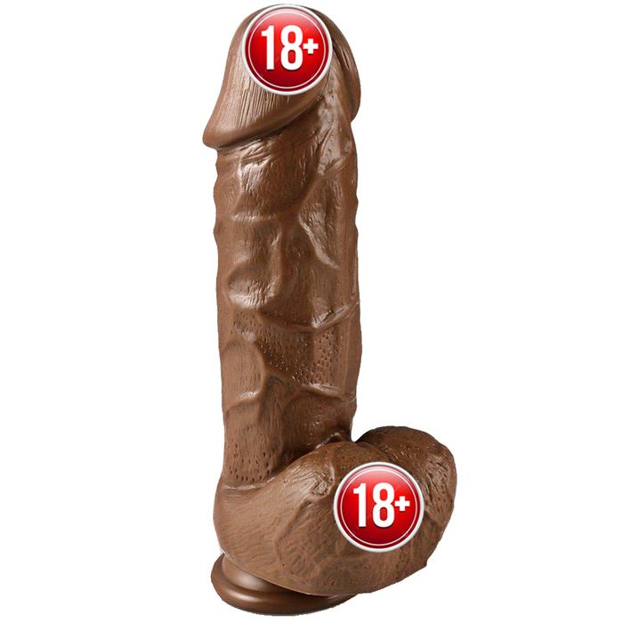 Xise Dildo Series X-Men Brown Natural Doku Realistik Penis XS-WBB10011