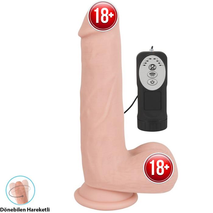You2Toys Medical Silicone Realistic Rotating Dildo Dönebilen Titreşimli Penis