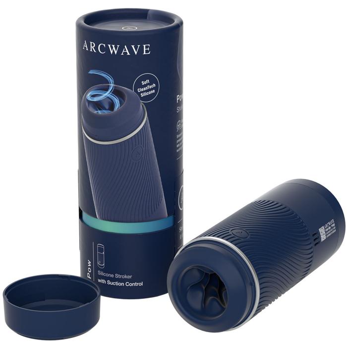Arcwave Pow Manual Stroker CleanTech Silicone Blue Emiş Masturbator