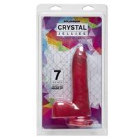 Doc Johnson Crystal Jellies Dildo Pink 18 cm Realistik Penis