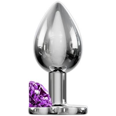 Erox Booty Jewellery Purple Small Metal Anal Plug