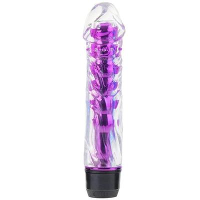 Erox Dildo Vibes G-Stimulant Multispeed Vibrator Purple Titreşimli Penis
