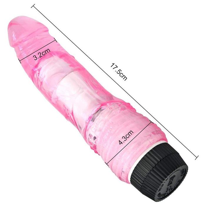 Erox Dildo Vibes Multispeed Vibrator Pink Titreşimli Penis