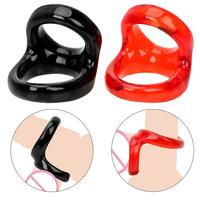 Erox Easy Realese Duo Silicone Cock Ring Red Penis Halkası
