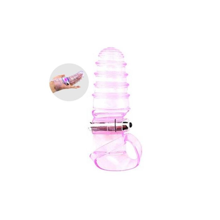 Erox Finger Vibe Pink G-Stimulant 10 Mod Parmak Vibratör-Pembe