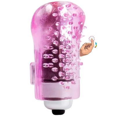 Erox Finger Vibe Silicone Pink Tırtıklı Parmak Vibratör