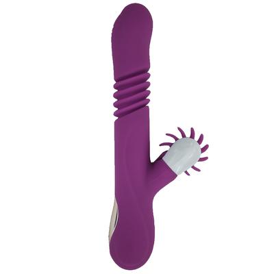 Erox Nuo Licking Thrusting Isıtmalı ve İleri Geri Hareketli Rabbit Vibratör-Purple