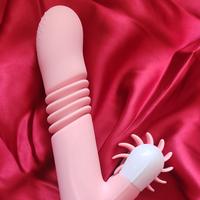 Erox Nuo Licking Thrusting Isıtmalı ve İleri Geri Hareketli Rabbit Vibratör-Pink