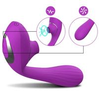 Erox Sucking İn Vibration Çift Yönlü Emiş Güçlü Partner Vibratör-Purple