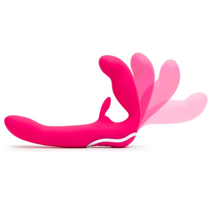 Happy Rabbit Strapless Strap-On Rabbit Pink Vibratör
