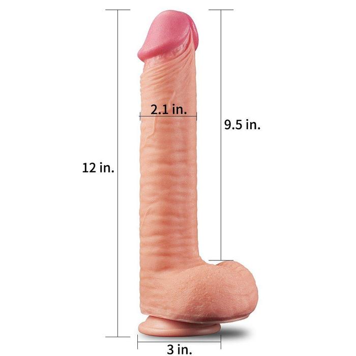 Lovetoy Dual Layered Cock 30 cm Büyük Realistik Penis LV411013
