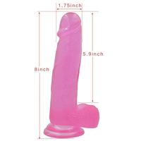 Lovetoy Jelly Studs Pink Dildo Large 20 cm Jel Penis LV3100