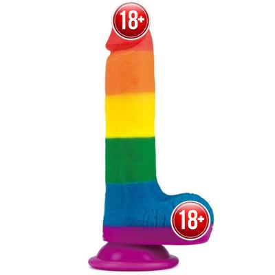 Lovetoy Prider Dildo 19.5 cm Renkli Soft Doku Realistik Penis LV410026