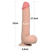Lovetoy Sliding-Skin Dual Layered Dildo Deri Penetrasyon 23 cm Realistik Penis LV317003