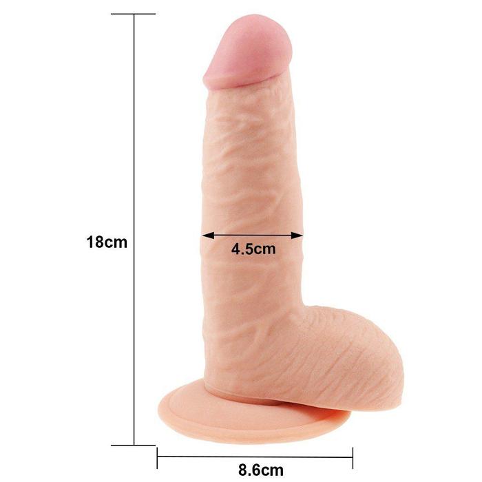 Lovetoy The Ultra Soft Dude Dildo 18 cm Realistik Penis LV1084