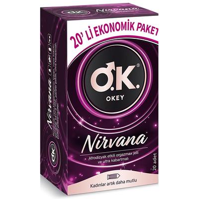 Okey Nirvana 20'li Ekonomik Paket Prezervatif Kondom