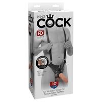Pipedream King Cock 10 İnch Hollow Strap-On Suspender System