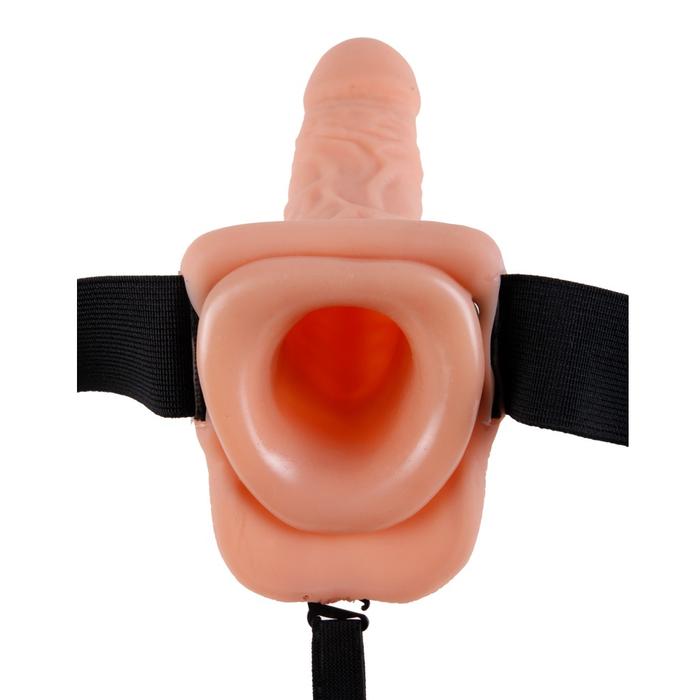 Pipedream Fetish Fantasy Series 7 Inch Hollow Strap-On With Balls-Flesh