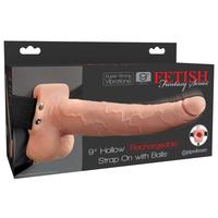 Pipedream Fetish Fantasy Series 9" Hollow Rechargeable Strap-On