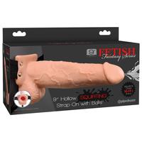 Pipedream Fetish Fantasy Series 9 İnch Hollow Strap-On Squirting Strap-On