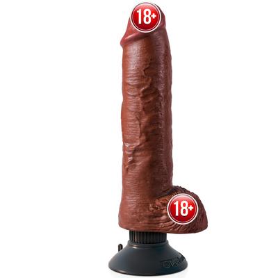 Pipedream King Cock 10 İnch Vibrating With Cock Balls Titreşimli Penis