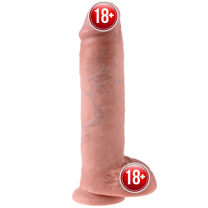 Pipedream King Cock 11 Inch Cock With Balls Flesh Realistik Penis