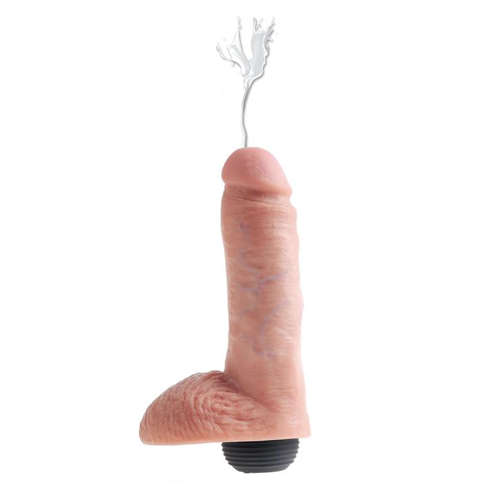 Pipedream King Cock 8" Squirting Cock with Balls Dildo Boşalabilir Realistik Penis