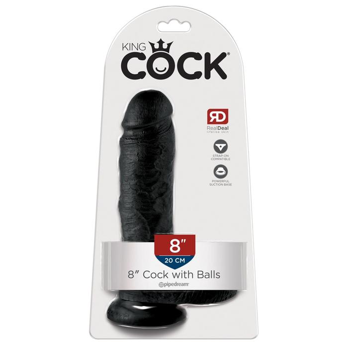Pipedream King Cock 8 Inch Cock With Balls Zenci Realistik Penis