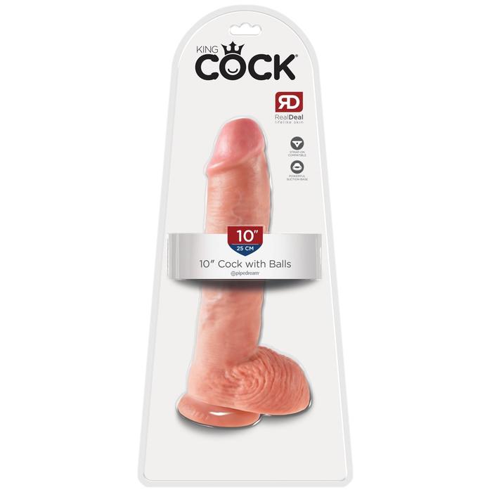 Pipedream King Cock 10 Inch Cock With Balls Realistik Penis